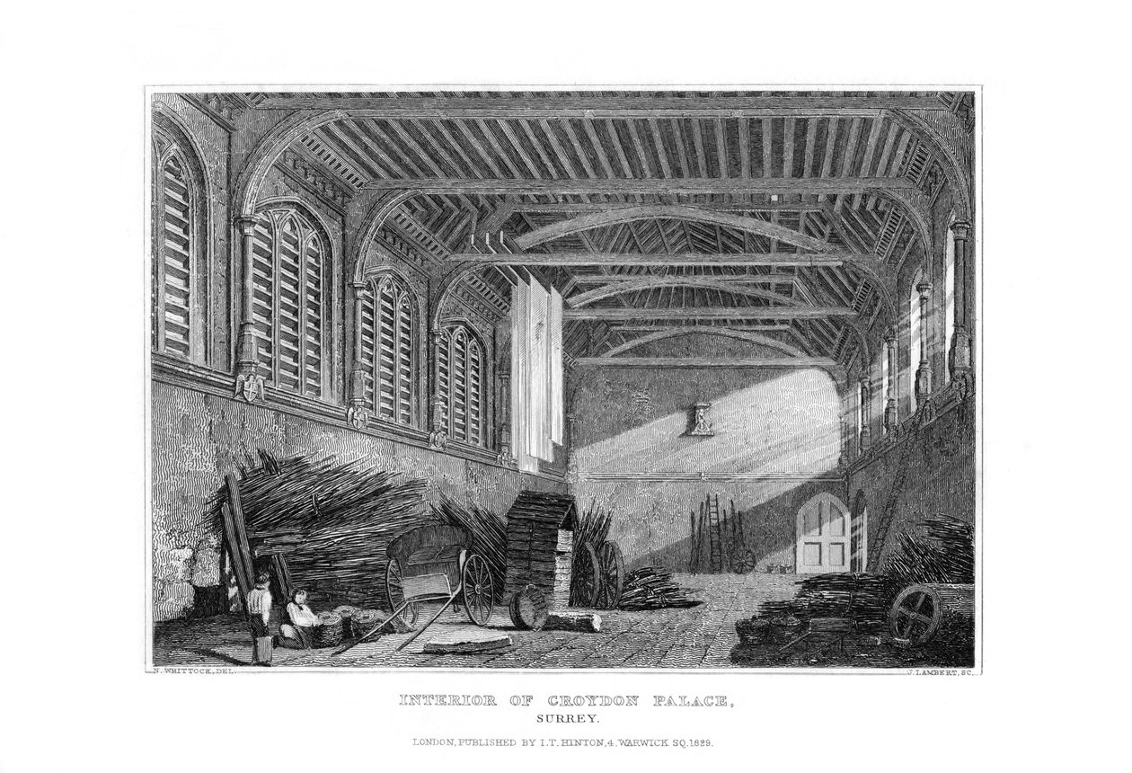 Interiér Croydonského paláce, Surrey, 1829. od James Lambert