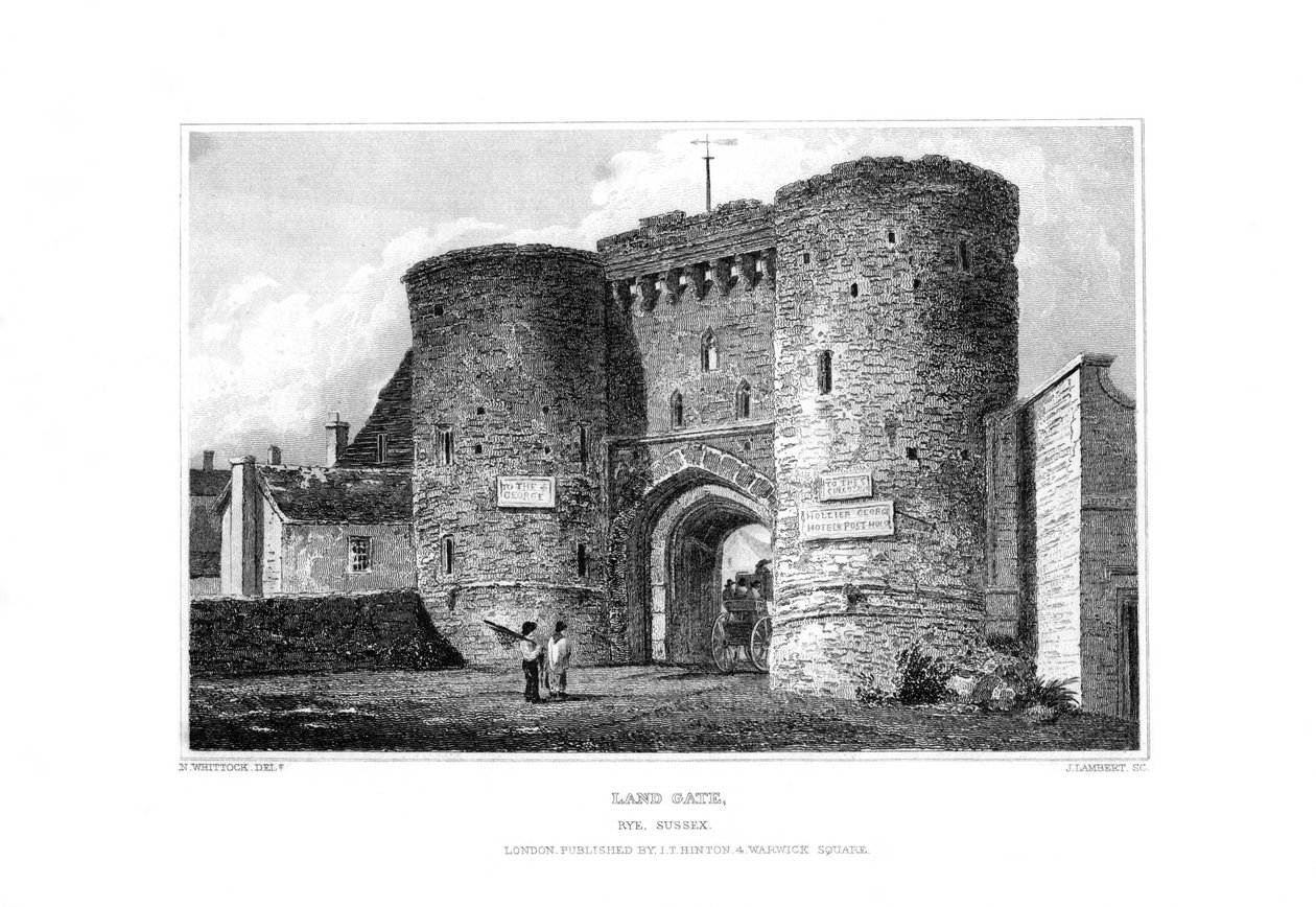 Land Gate, Rye, East Sussex, 1829. od James Lambert