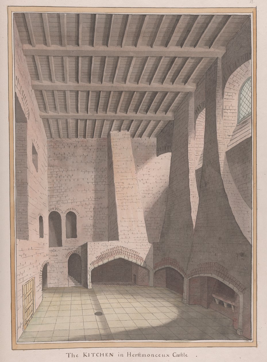 Hrad Herstmonceux, Východní Sussex: Kuchyně od James Lambert  of Lewes