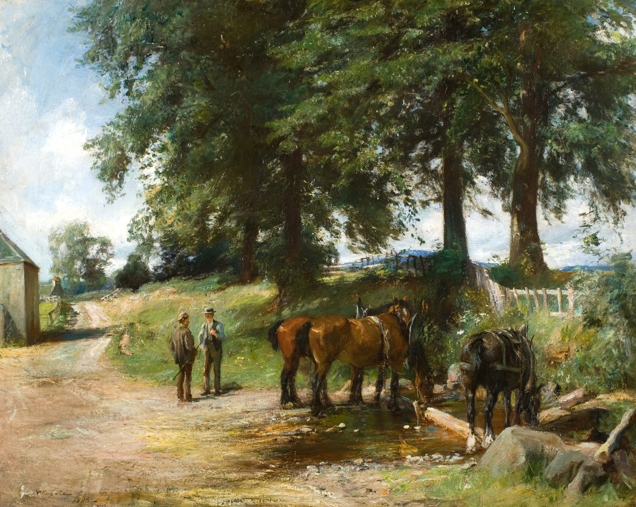 Napájení koní od James Lawton Wingate
