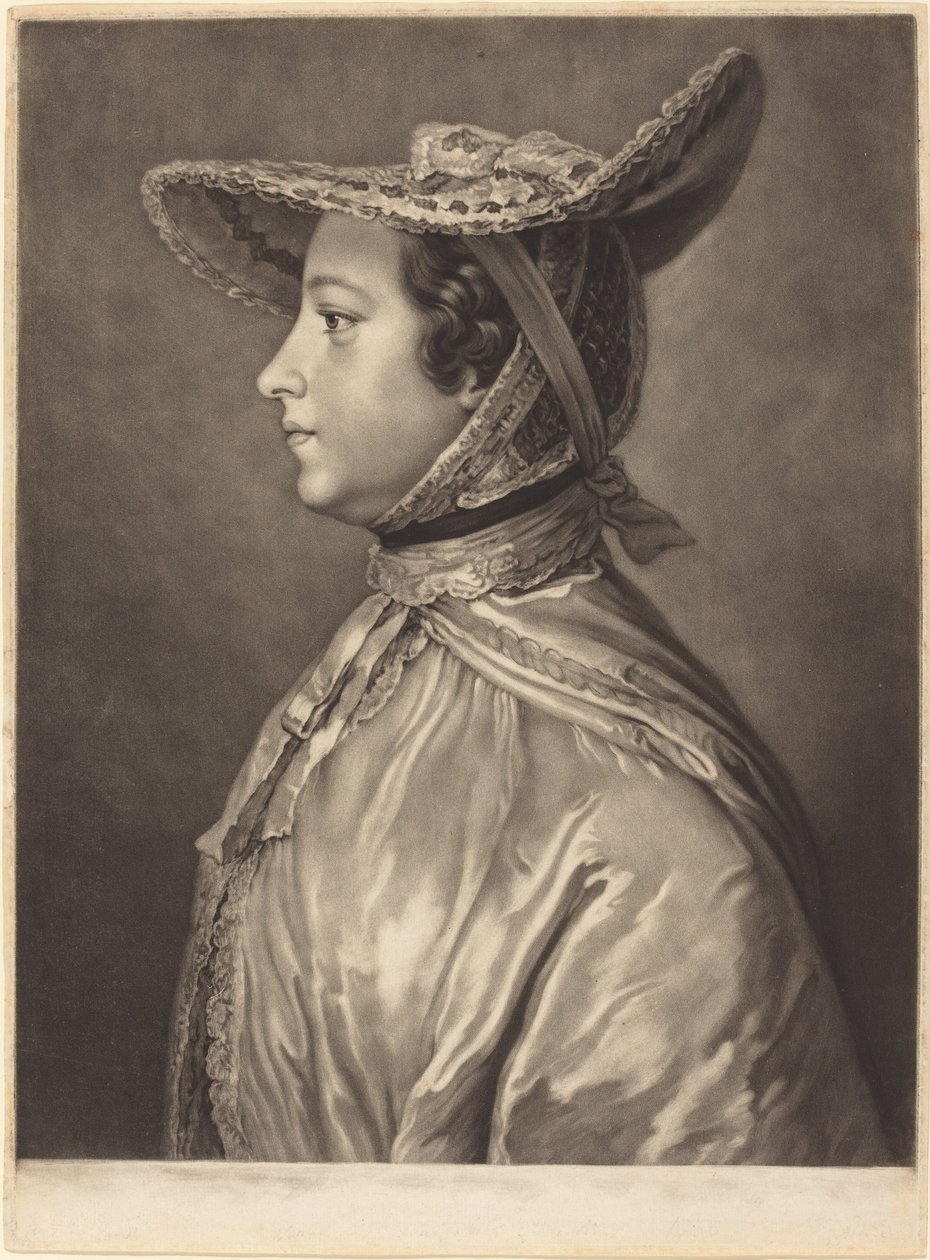 Katherine, hraběnka z Lincolnu od James MacArdell after William Hoare