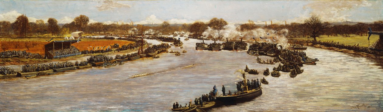 Oxford a Cambridge Boat Race, 1879, 1880 od James Macbeth