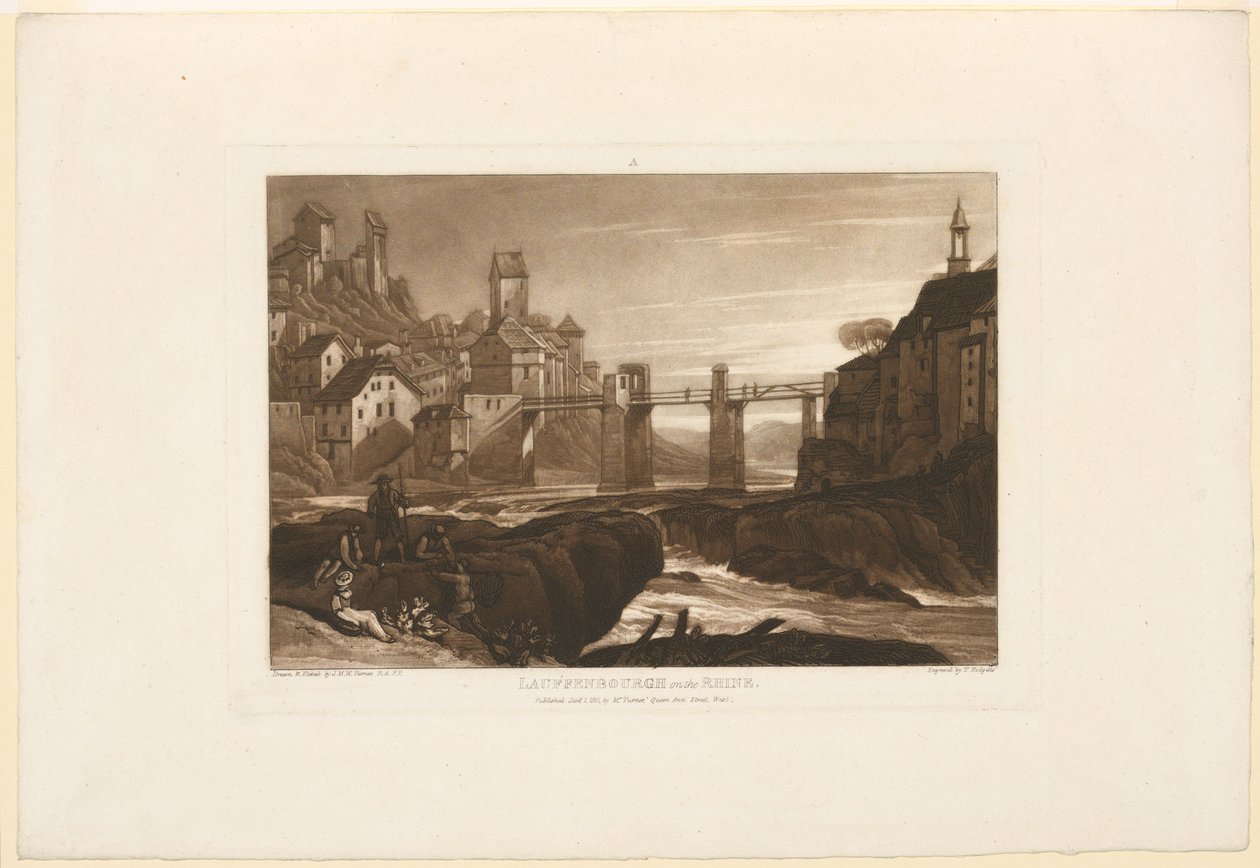 Lauffenbourg na Rýně od James Mallord William Turner
