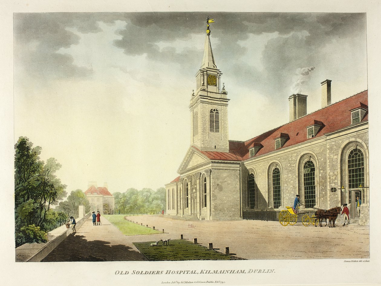 Old Soldiers Hospital, Kilmainham, Dublin od James Malton
