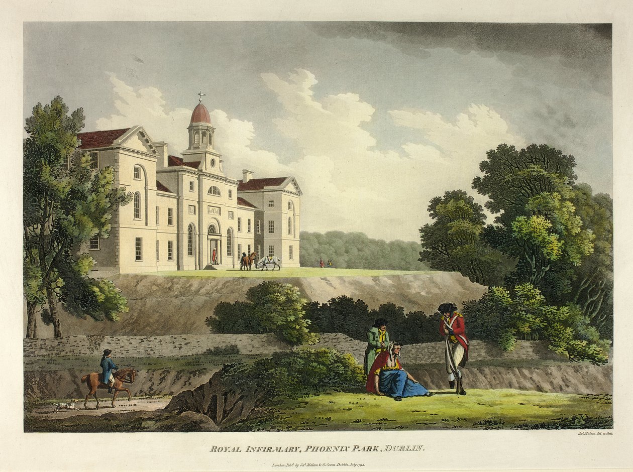Royal Infirmary Phoenix Park, Dublin od James Malton
