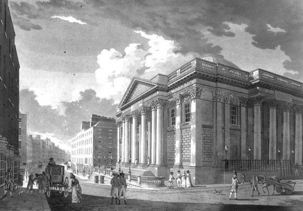 Královská burza, Dublin od James Malton