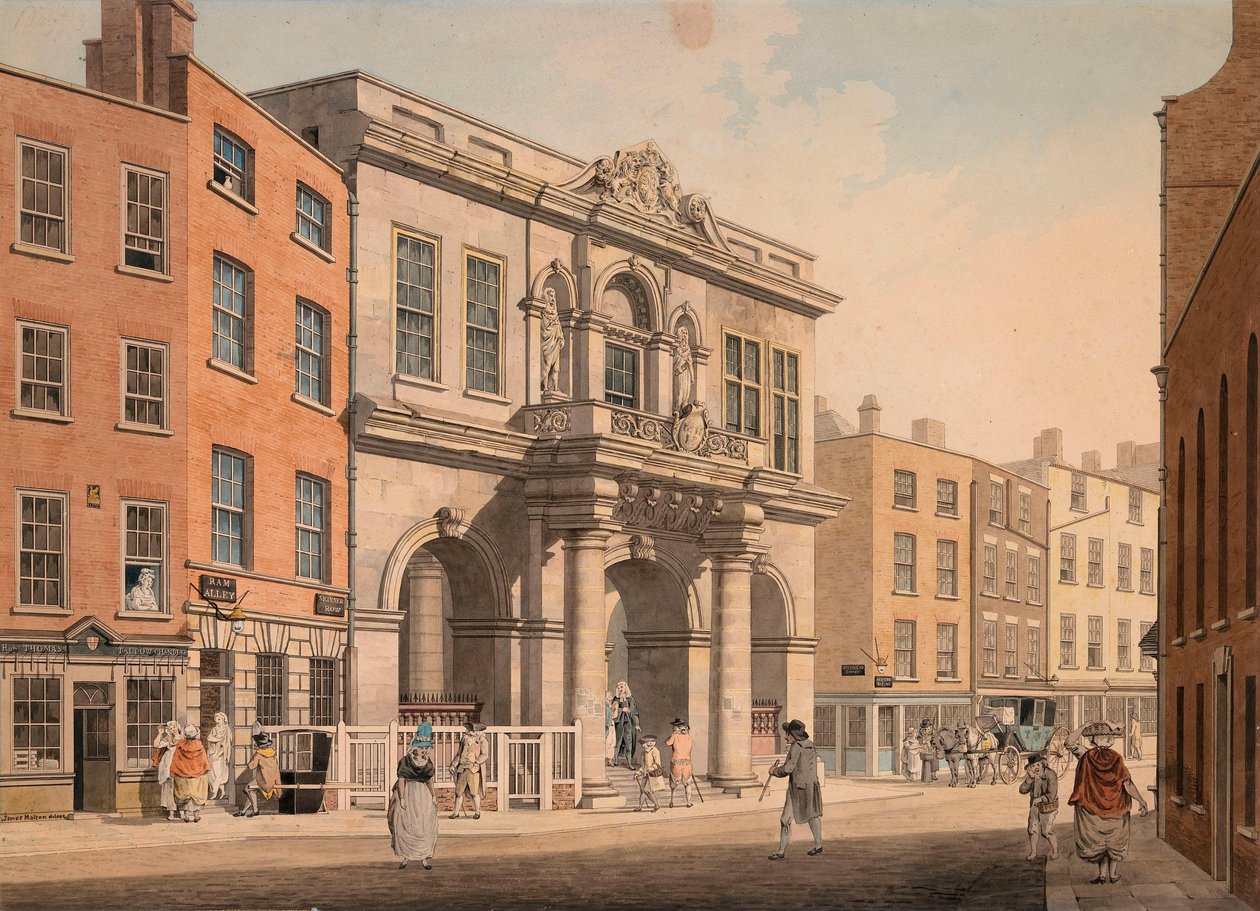 Tholsel, Skinners Row, Dublin od James Malton