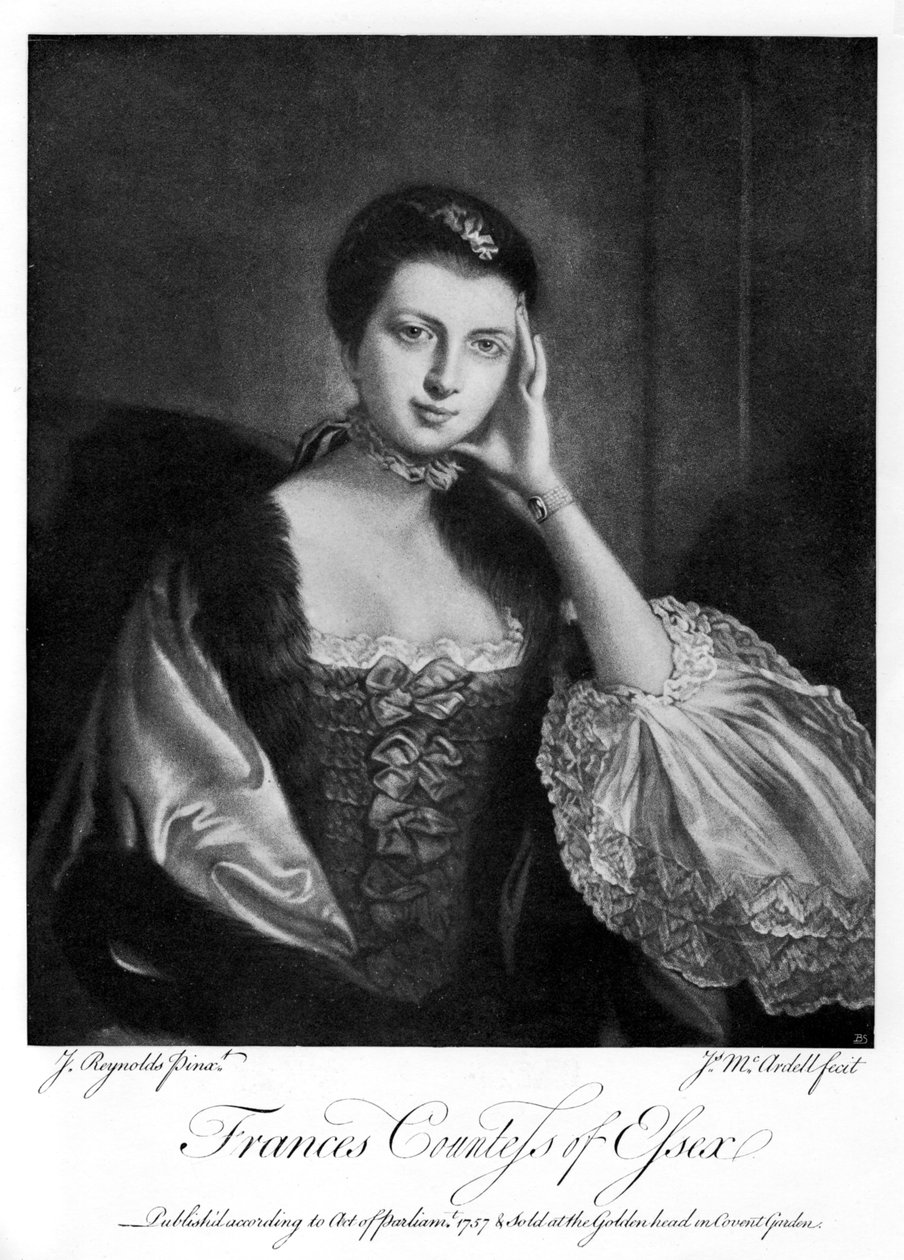 Frances, hraběnka z Essexu, 1757, 1905 od James McArdell