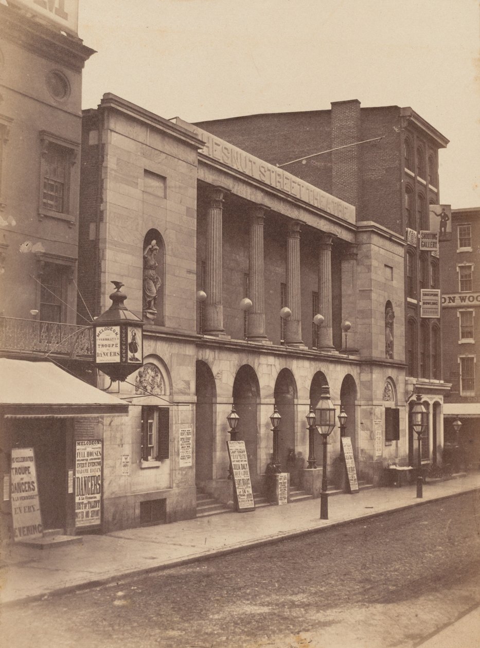 Chestnut Street Theatre, Philadelphia od James McClees