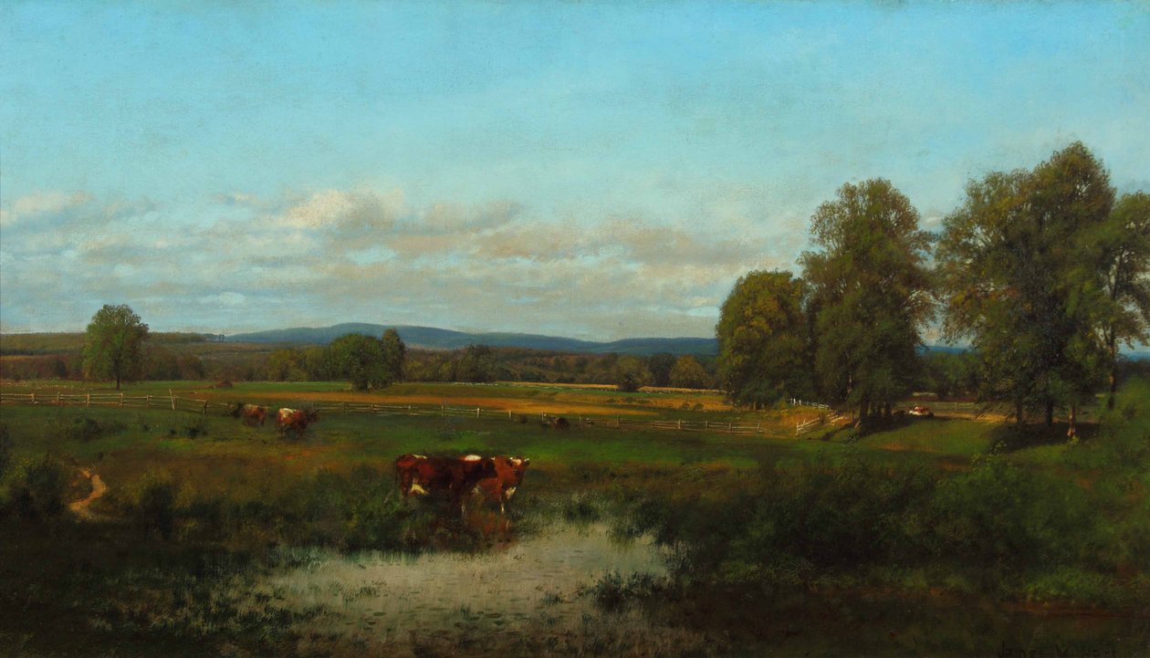 Krávy na pastvině 1870 (olej na plátně) od James McDougal Hart