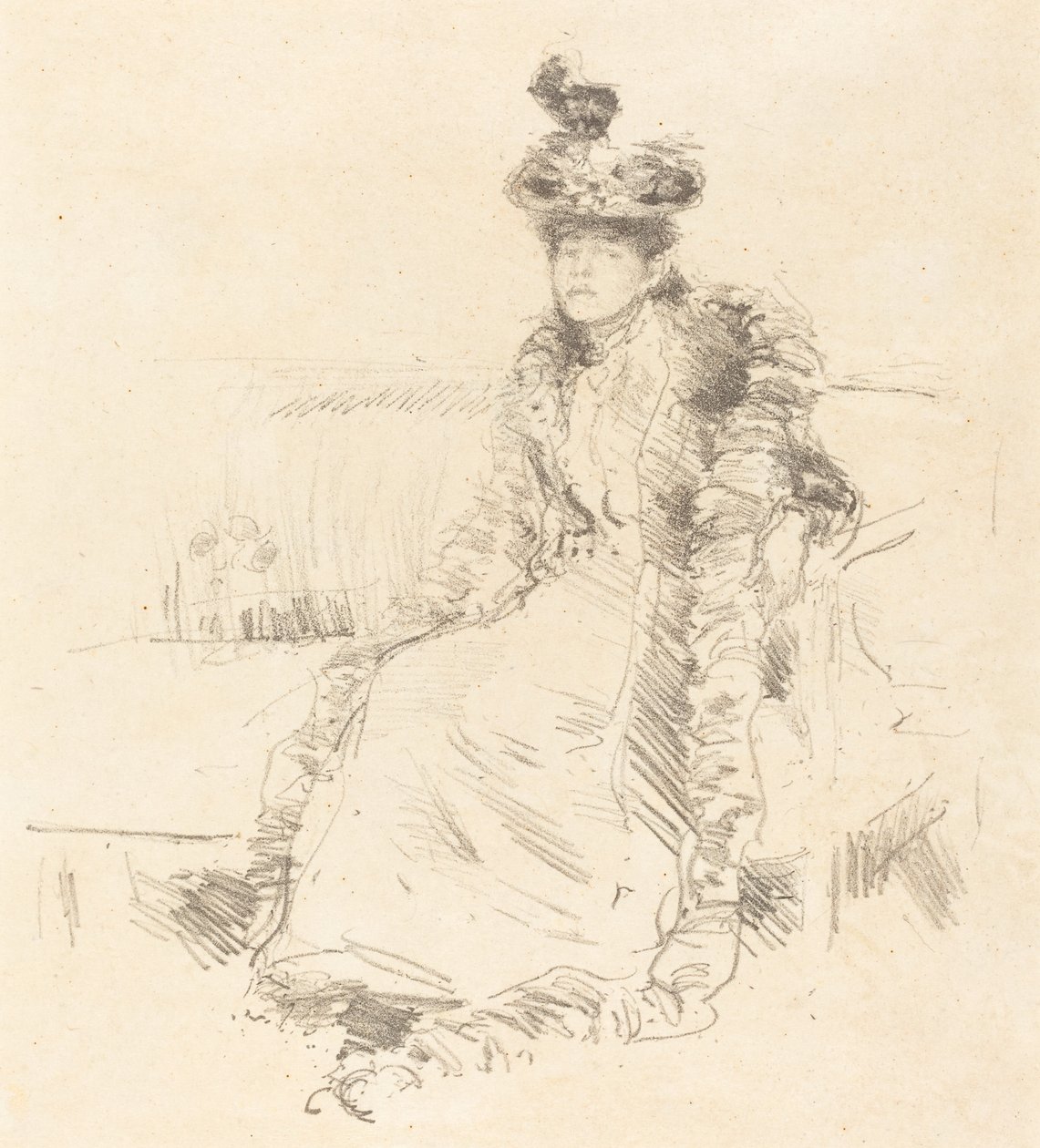 Sedící dáma od James Abbott McNeill Whistler