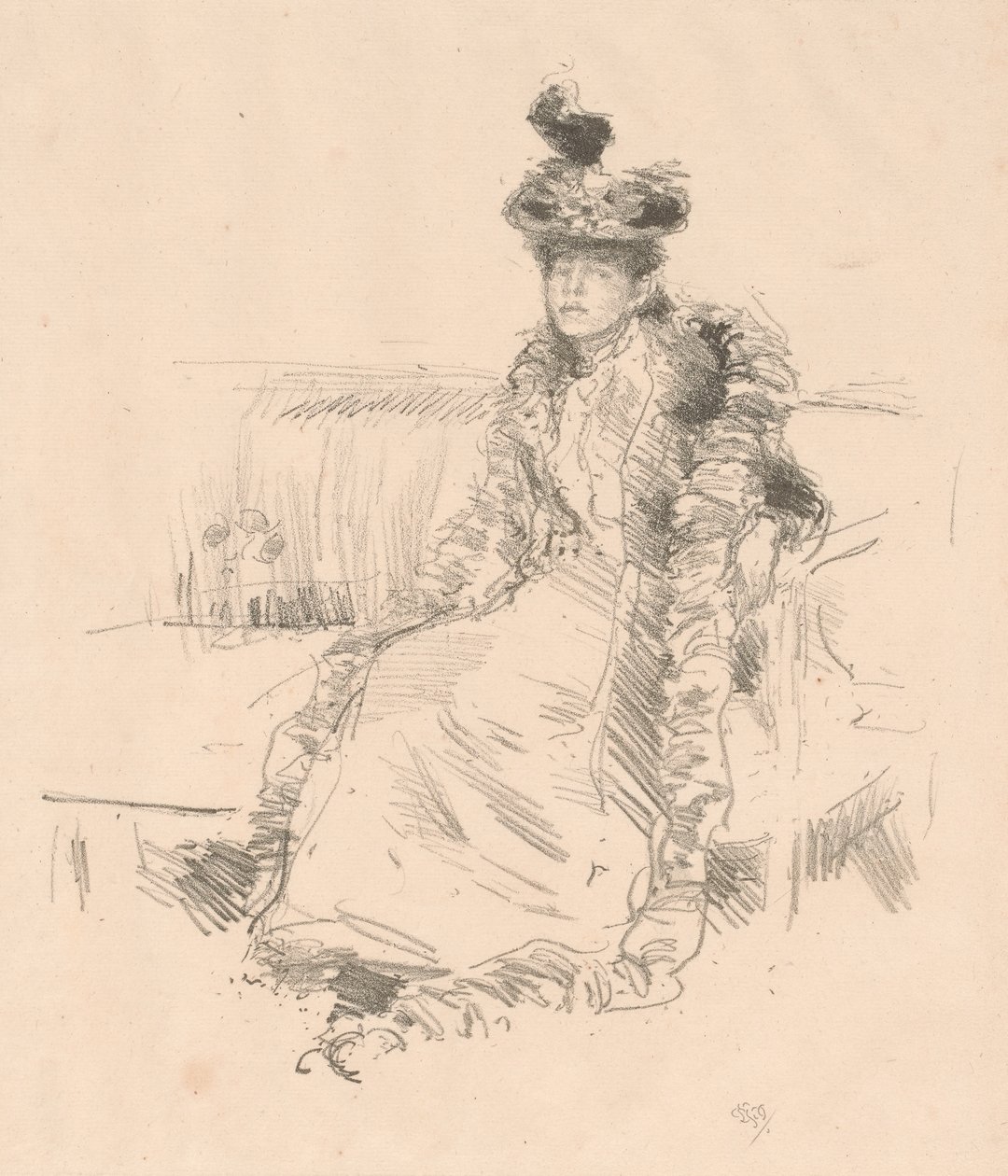 Sedící dáma od James Abbott McNeill Whistler