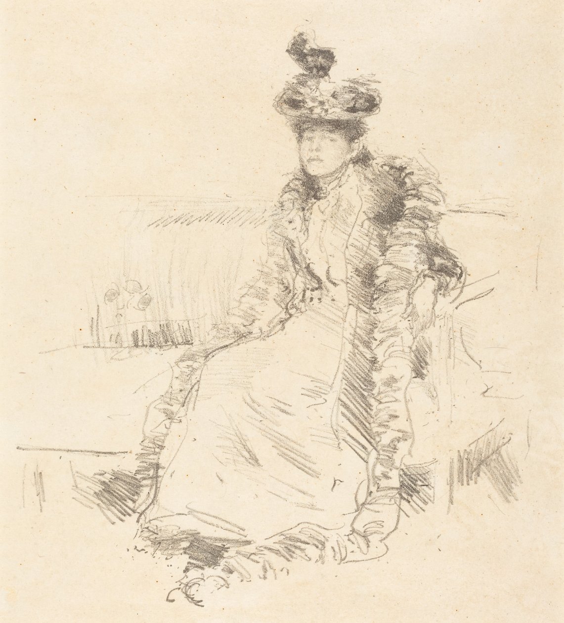 Sedící dáma od James McNeill Whistler