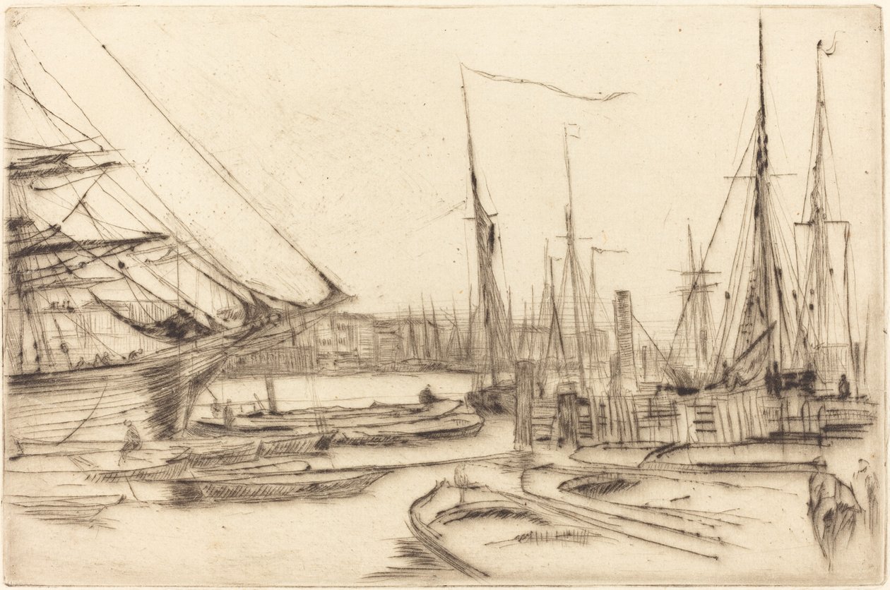 Skica z Billingsgate od James Abbott McNeill Whistler