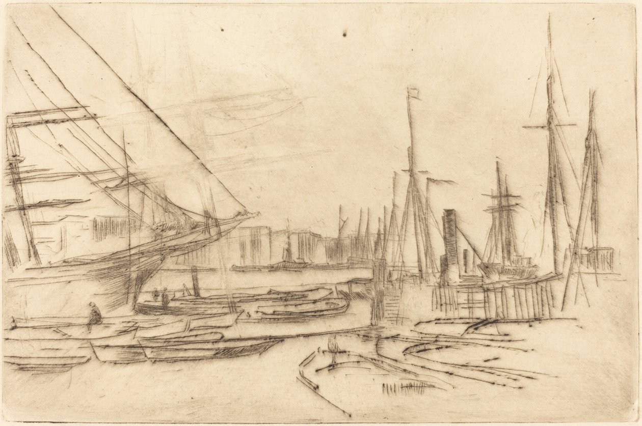 Skica z Billingsgate od James Abbott McNeill Whistler