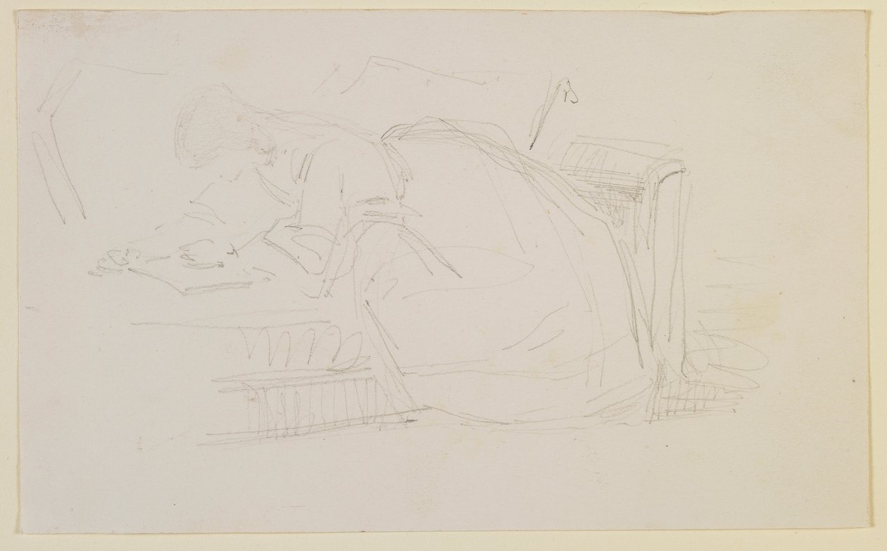 Dívka ležící na pohovce, čtení od James Abbott McNeill Whistler