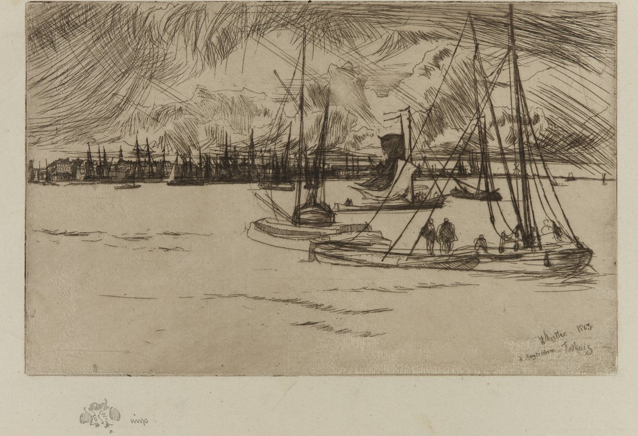 Amsterdam, z Tolhuis od James Abbott McNeill Whistler