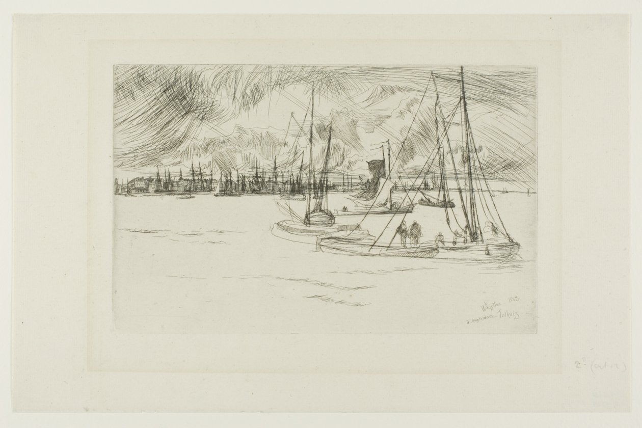 Amsterdam, z Tolhuis od James Abbott McNeill Whistler