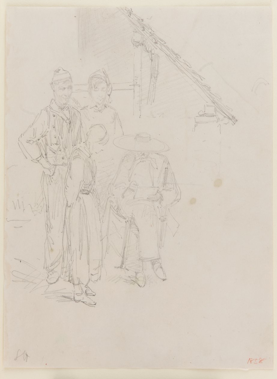 Umělec skicování od James Abbott McNeill Whistler
