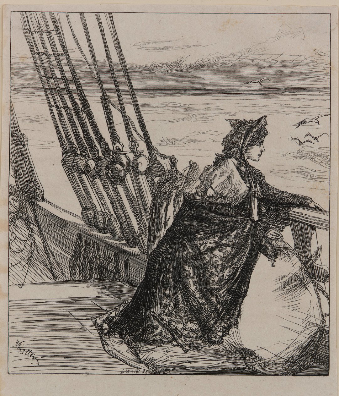 Ilustrace k <em>Majorově dceři</em> od James Abbott McNeill Whistler
