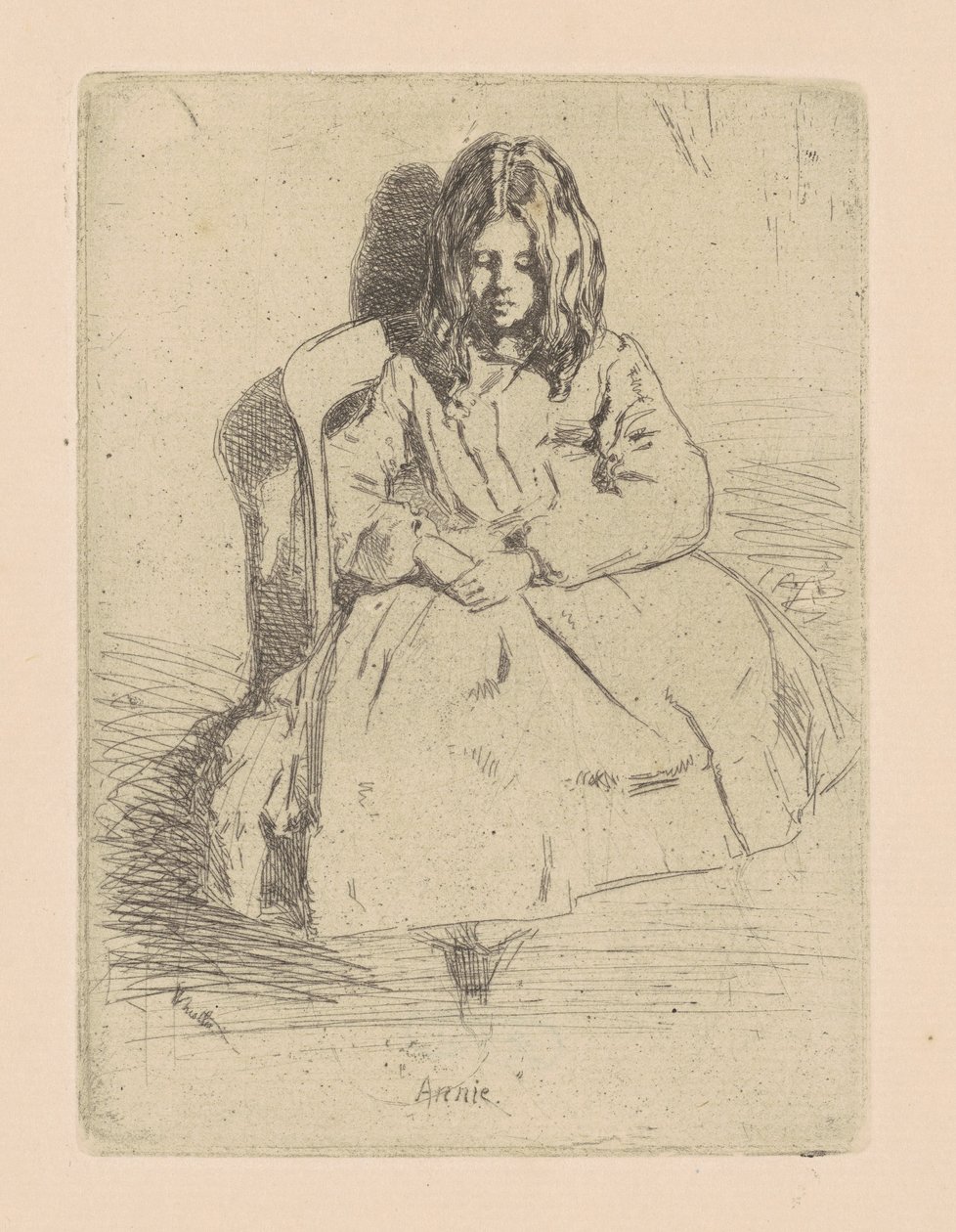 Annie, sedím od James Abbott McNeill Whistler