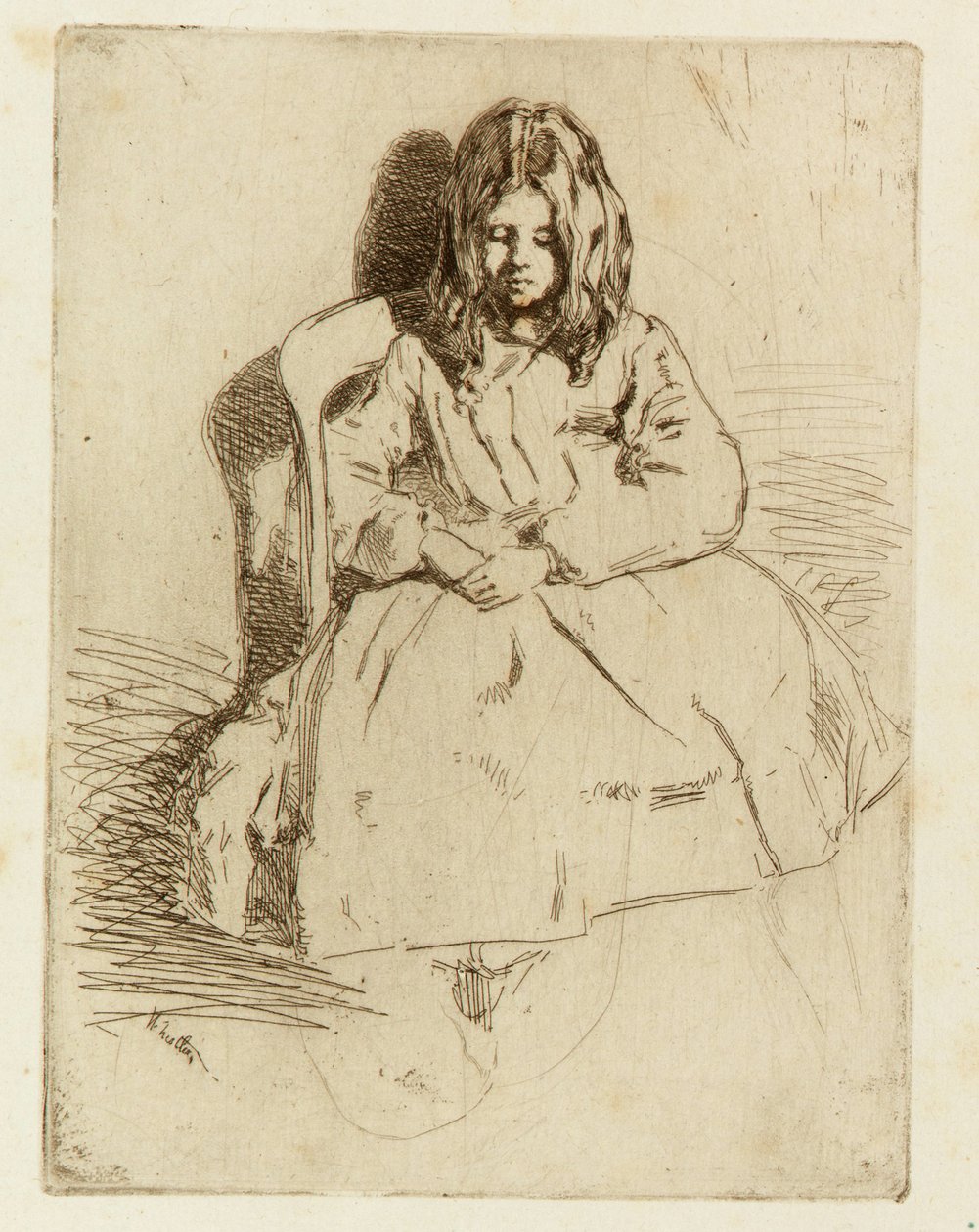 Annie, sedím od James Abbott McNeill Whistler