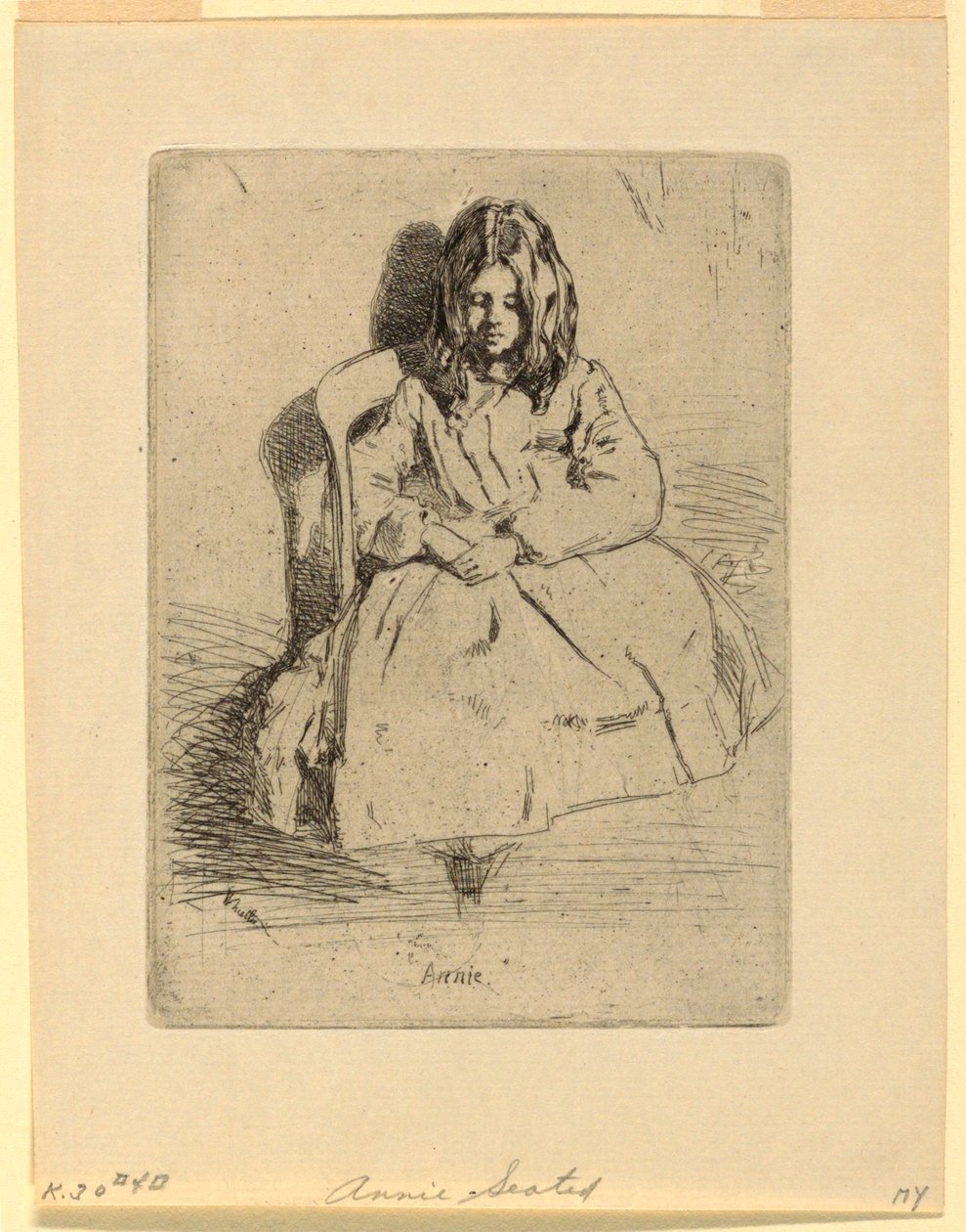 Annie, sedím od James Abbott McNeill Whistler