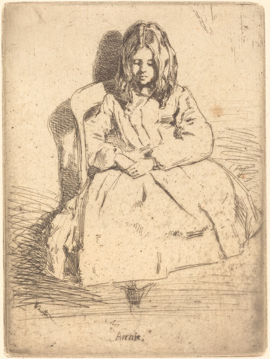 Annie Sedící od James Abbott McNeill Whistler