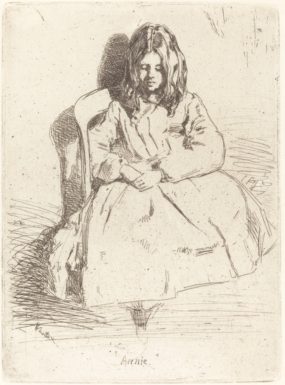 Annie Sedící od James Abbott McNeill Whistler
