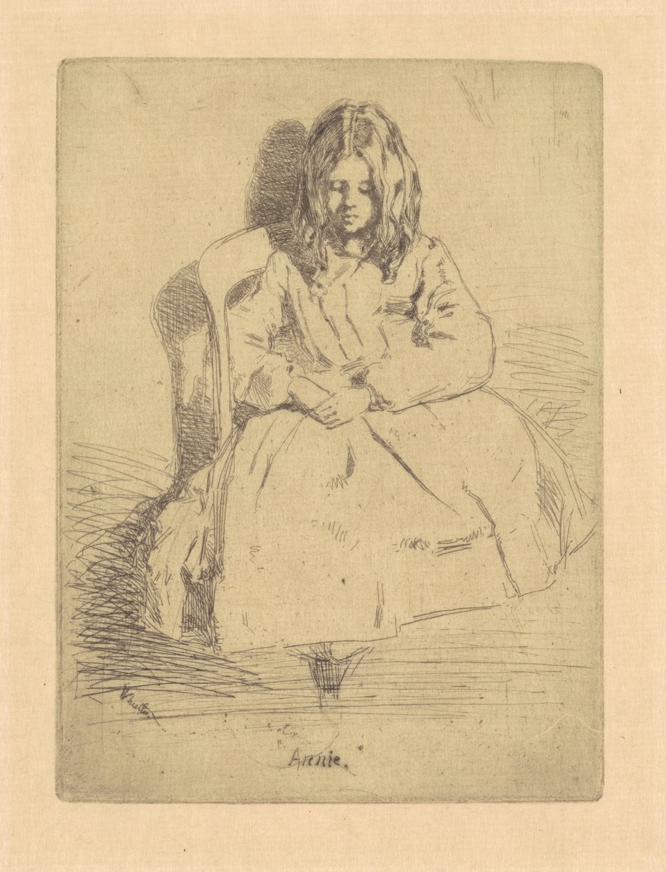 Annie, sedím od James Abbott McNeill Whistler