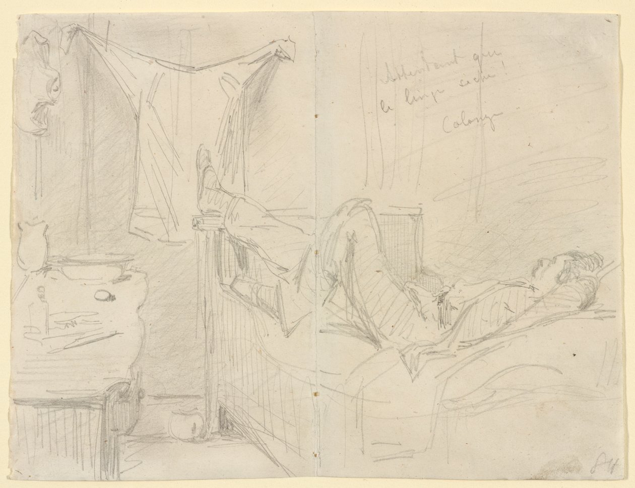Čekání, až prádlo uschne! kolínská od James Abbott McNeill Whistler
