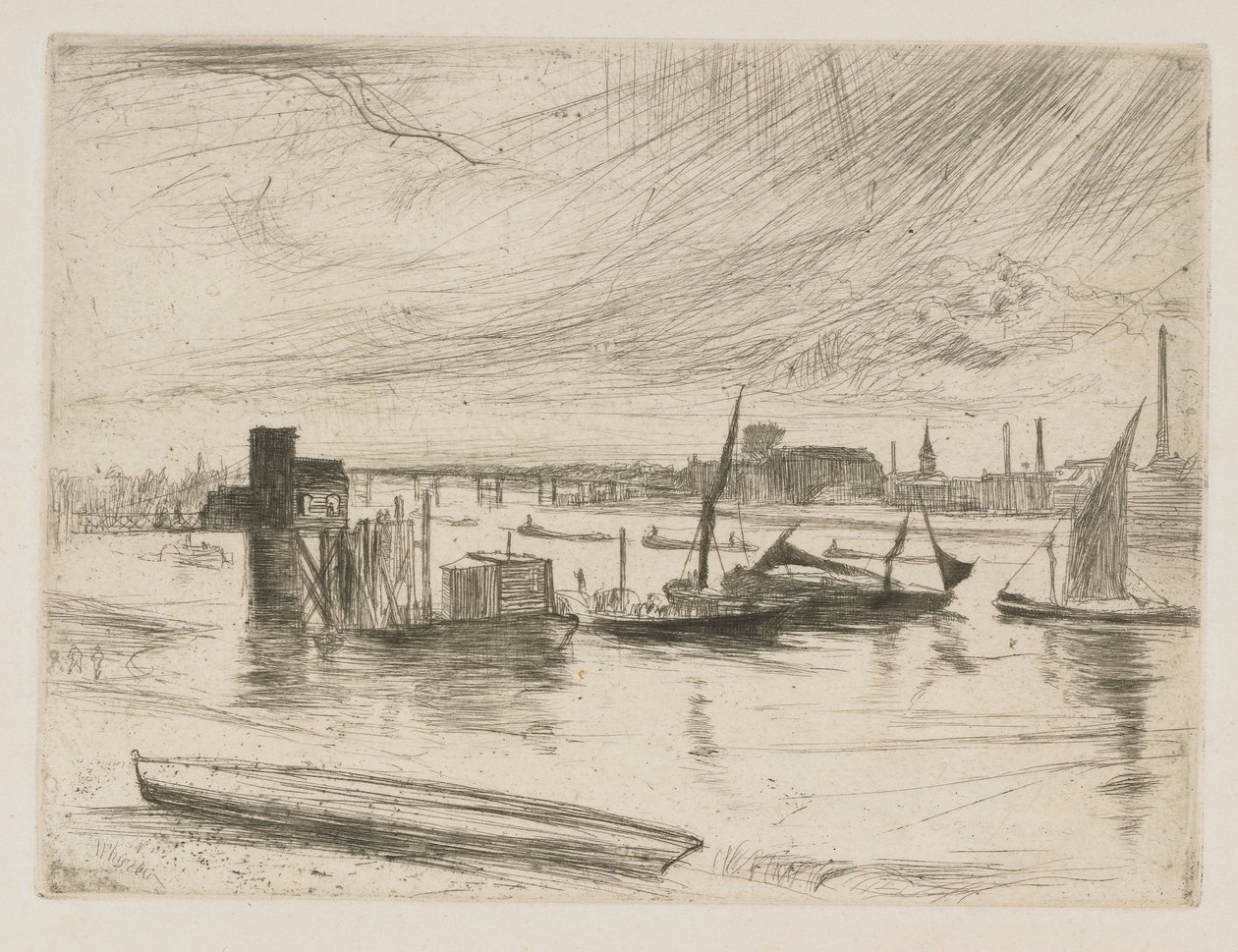 Battersea Dawn (Cadogan Pier) od James Abbott McNeill Whistler