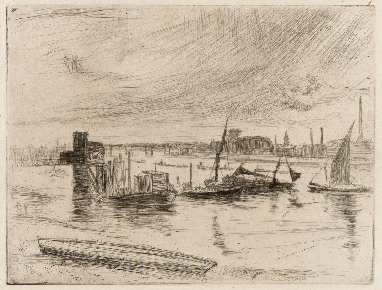 Battersea Dawn (Cadogan Pier) od James Abbott McNeill Whistler
