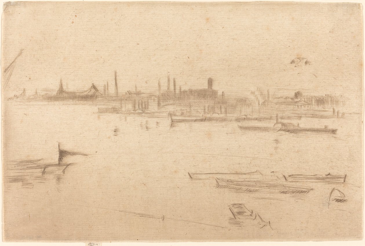 Battersea: Svítání od James Abbott McNeill Whistler