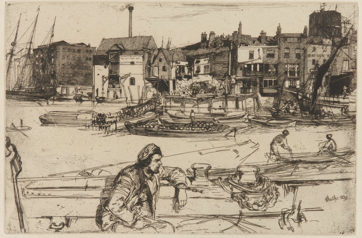 Přístaviště černých lvů od James Abbott McNeill Whistler