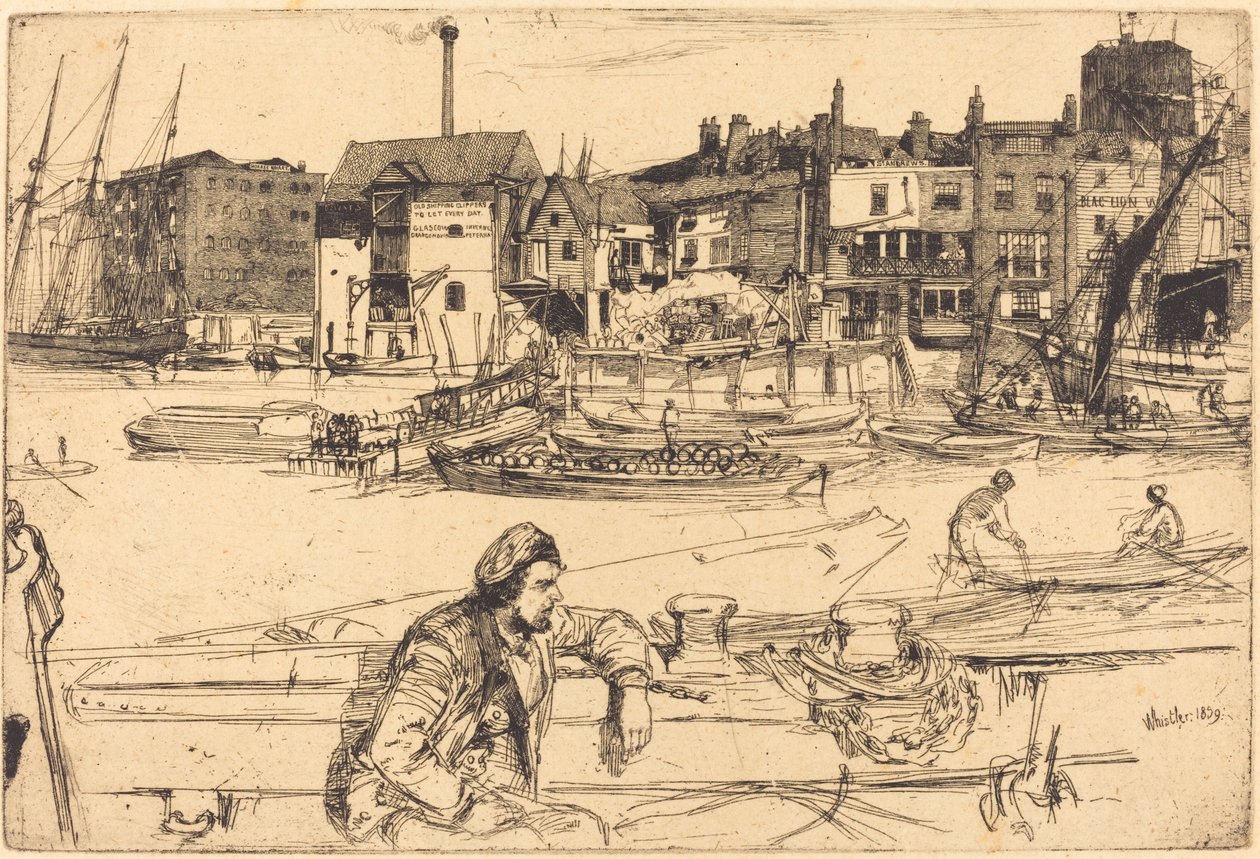 Přístaviště černých lvů od James Abbott McNeill Whistler