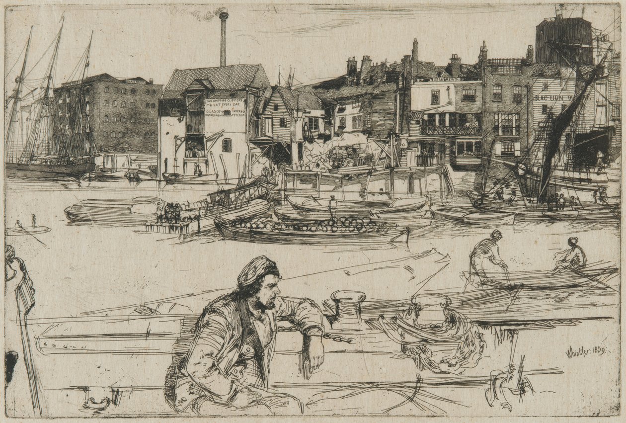 Přístaviště černých lvů od James Abbott McNeill Whistler