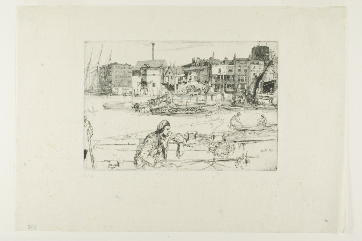 Přístaviště Black Lion Wharf od James McNeill Whistler