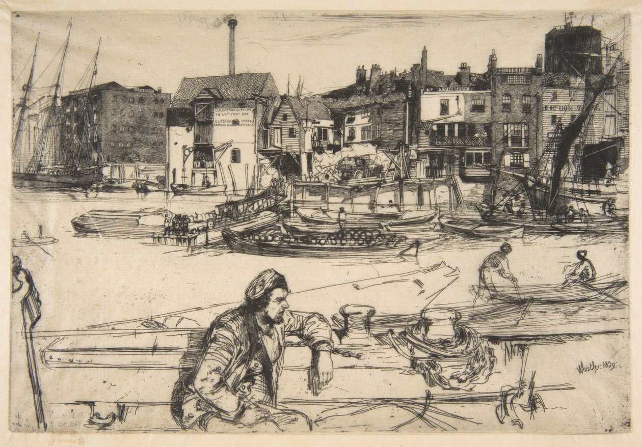 Přístaviště Black Lion od James McNeill Whistler