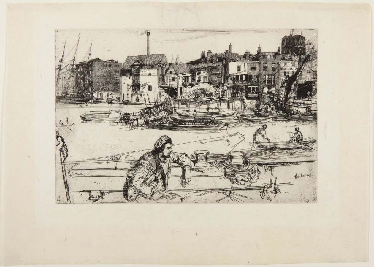 Přístaviště Black Lion od James McNeill Whistler
