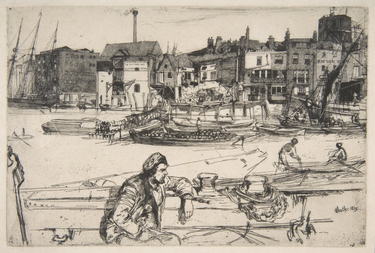 Přístaviště Black Lion od James McNeill Whistler