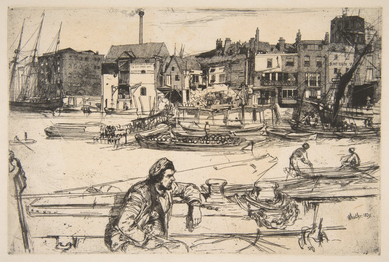 Přístaviště Black Lion od James McNeill Whistler