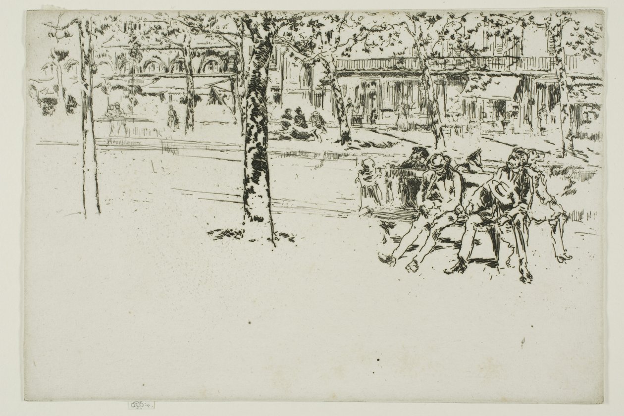 Boulevard Poissonniere, Paříž od James Abbott McNeill Whistler