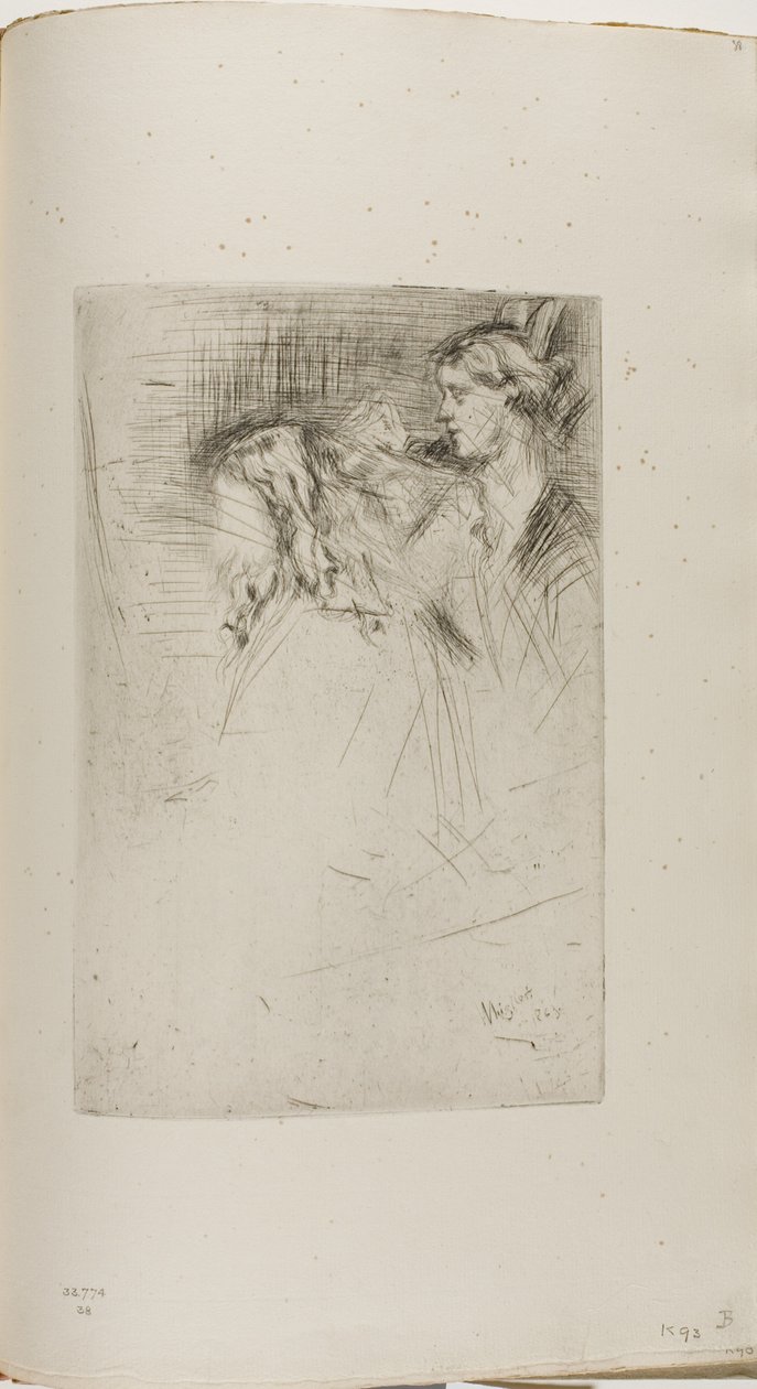 Kartáčování vlasů od James Abbott McNeill Whistler