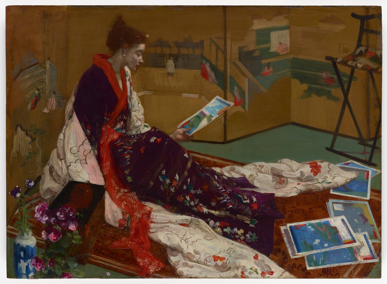 Caprice in Purple and Gold: The Golden Screen od James Abbott McNeill Whistler