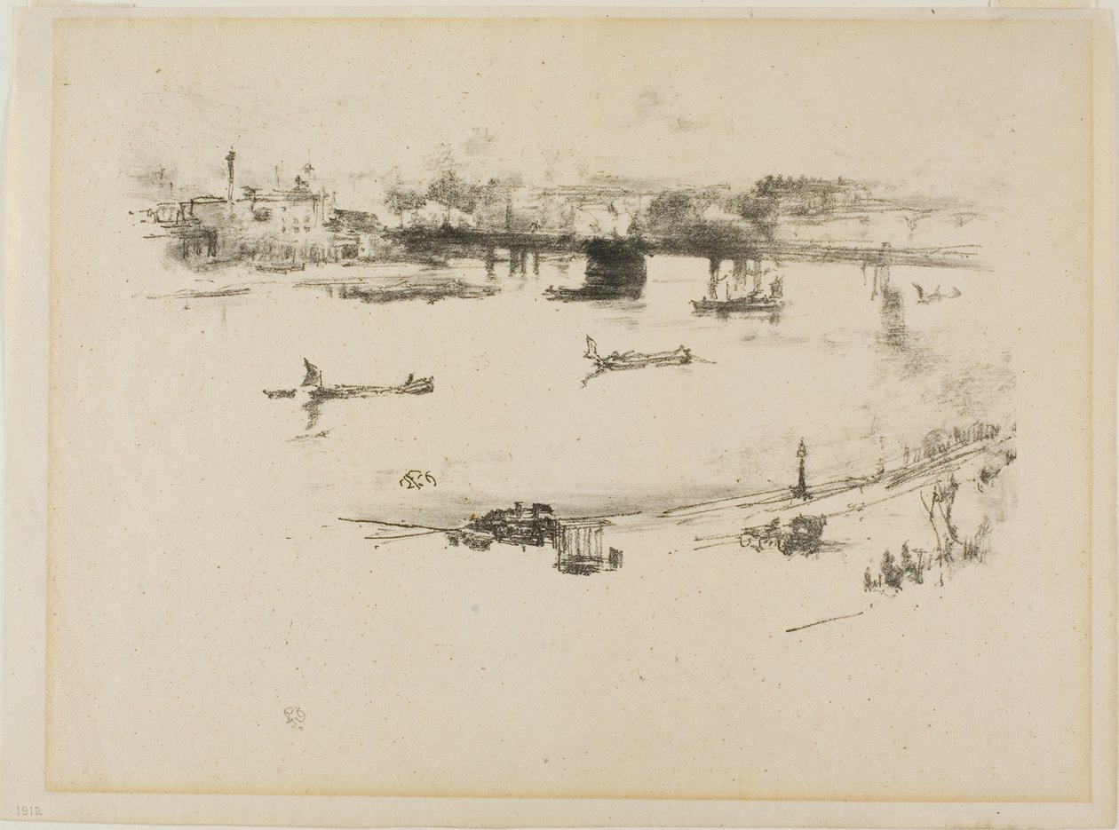 Železniční most Charing Cross od James Abbott McNeill Whistler