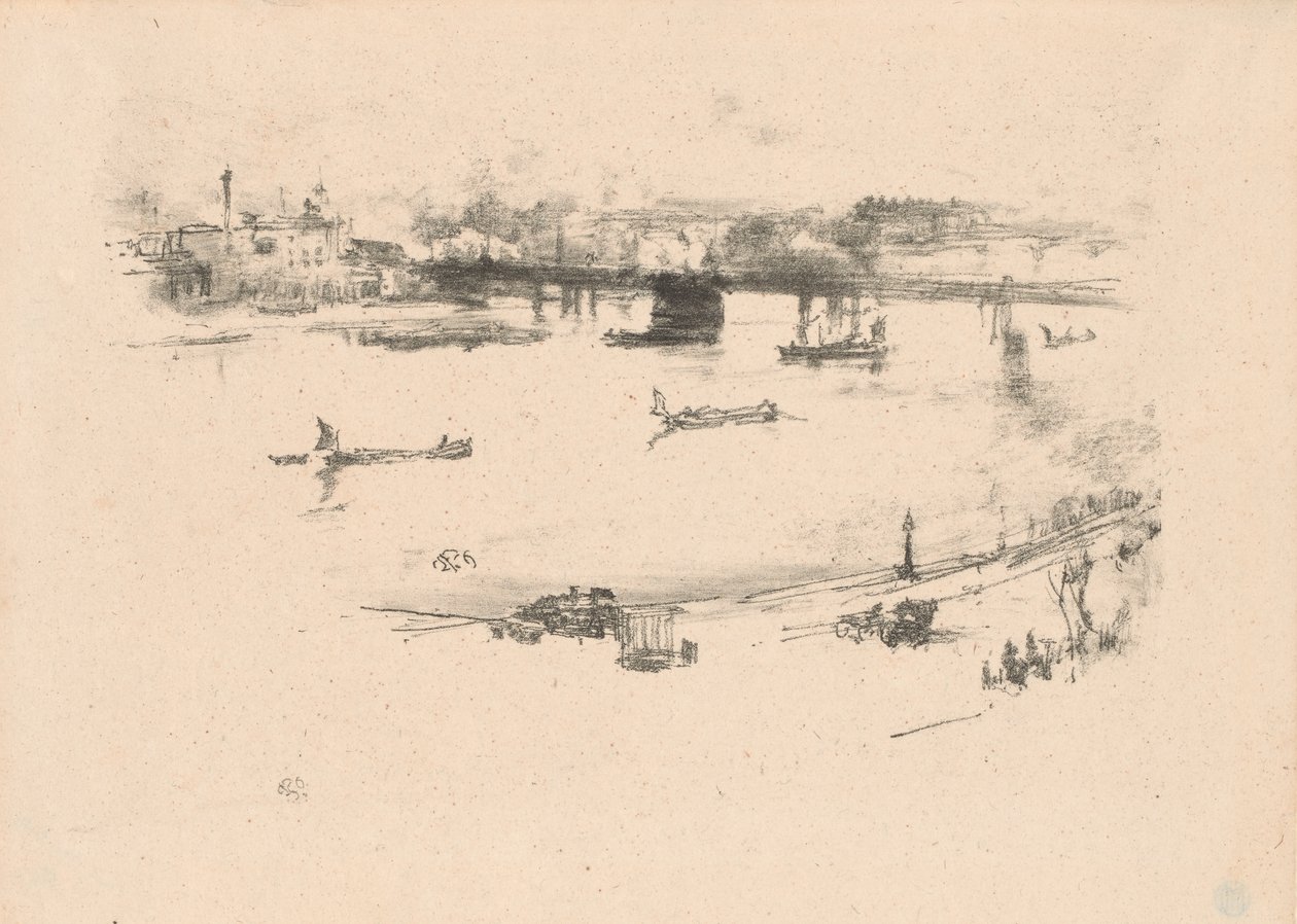 Železniční most Charing Cross od James Abbott McNeill Whistler