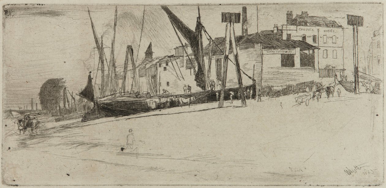 Chelsea Wharf od James Abbott McNeill Whistler