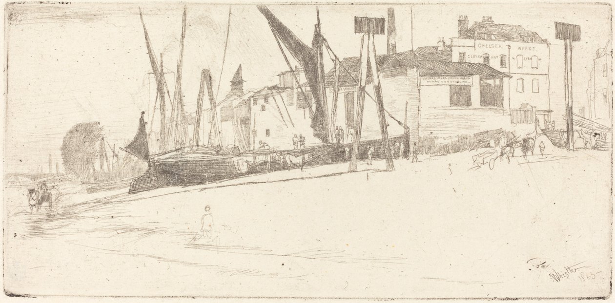 Chelsea Wharf od James Abbott McNeill Whistler