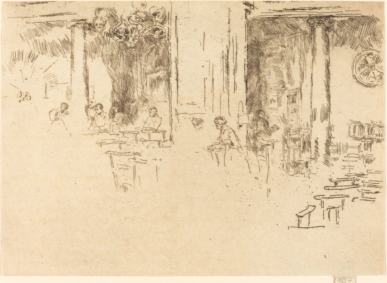 Kostel, Brusel od James Abbott McNeill Whistler